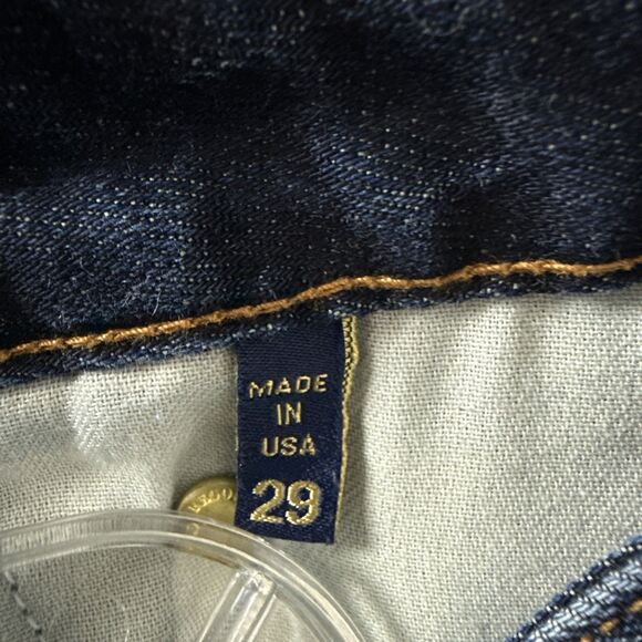 Ramy Brook Jeans High Rise Flare Sailor Buttons Dark Rinse Womens 29 Raw Hem - Picture 11 of 11